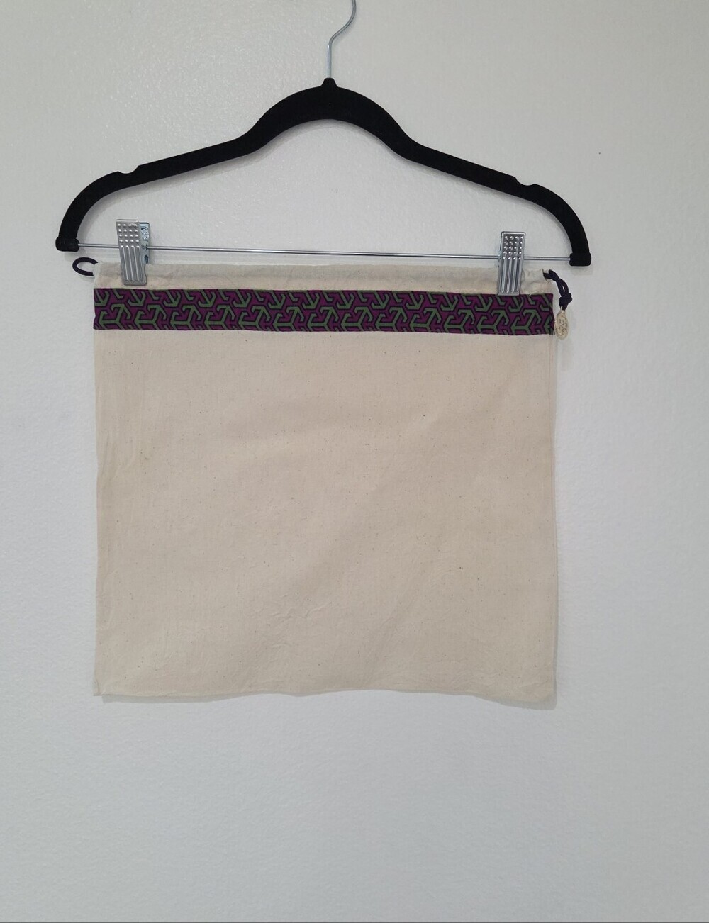 Tory Burch Medium Canvas Drawstring Dust Bag 14.5 X 13.5 - Picture 2 of 5